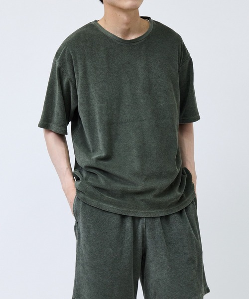 SCREEN STARS（スクリーンスターズ）の「【SCREEN STARS / スクリーンスターズ】パイルショートスリーブTシャツ（Tシャツ/カットソー・メンズ・チャコールグレー/カーキ/ダークブラウン・M/S/L）」の10枚目の写真