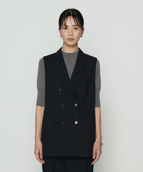COMME CA(コムサ)の「〔 TALLサイズ 〕 ネオストレッチトロ ジレ(ベスト・レディース・ブラック・15号)」の14枚目の写真