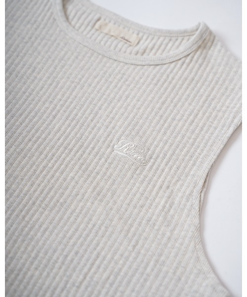 #Re:room(リルーム)の「RRMリブノースリーブ(Tシャツ/カットソー・メンズ・ブラック/オフホワイト/ダークベージュ・M-L/S-M)」の16枚目の写真