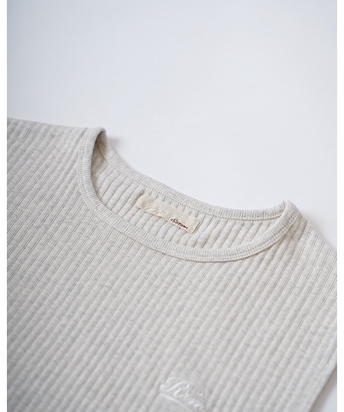 #Re:room(リルーム)の「RRMリブノースリーブ(Tシャツ/カットソー・メンズ・ブラック/オフホワイト/ダークベージュ・M-L/S-M)」の15枚目の写真