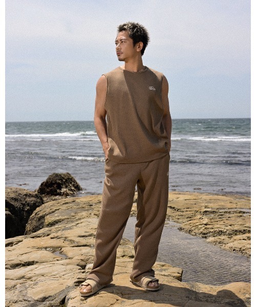 #Re:room(リルーム)の「RRMリブノースリーブ(Tシャツ/カットソー・メンズ・ブラック/オフホワイト/ダークベージュ・M-L/S-M)」の20枚目の写真