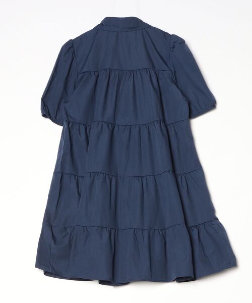 YUGA(ユーガ)の「YUGA_YGMC Korean-style Tiered mini dress(ワンピース・レディース・ライトイエロー/ネイビー・FREE)」の3枚目の写真
