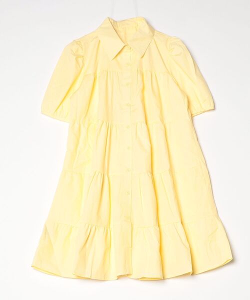 YUGA(ユーガ)の「YUGA_YGMC Korean-style Tiered mini dress(ワンピース・レディース・ライトイエロー/ネイビー・FREE)」の11枚目の写真