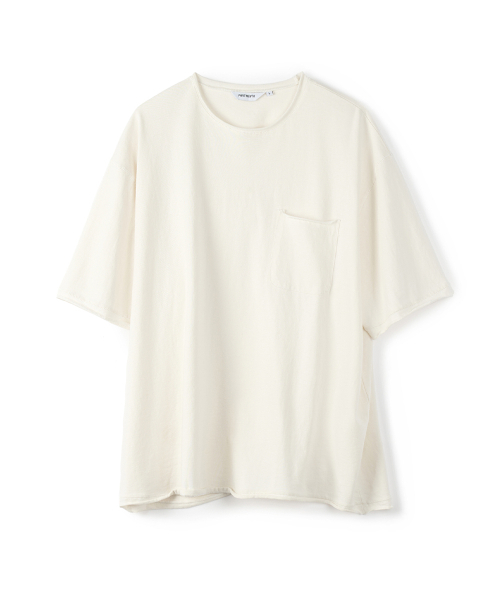 PARTIMENTO(パルティメント)の「ロウエッジポケットTオフホワイト(Tシャツ/カットソー・メンズ・その他・MEDIUM/LARGE)」の1枚目の写真