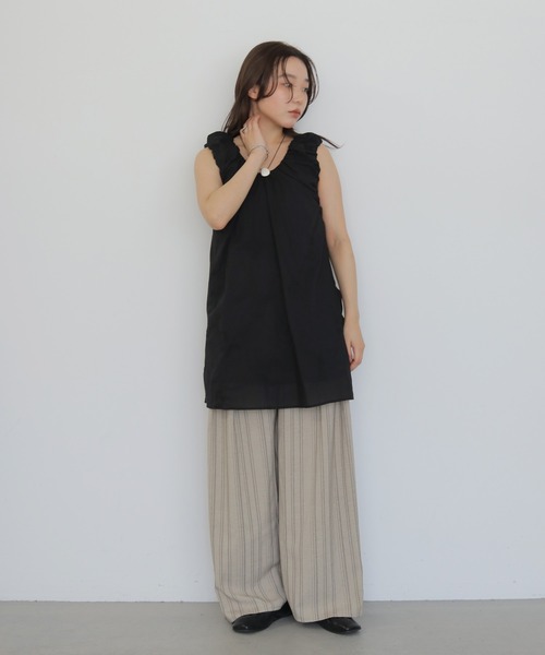 cheriella(シェリエラ)の「【cheriella】ニュアンスストーンロングネックレス NUANCE STONE LONG NECKLACE(ネックレス・レディース・オフホワイト/グレイッシュベージュ・FREE)」の19枚目の写真