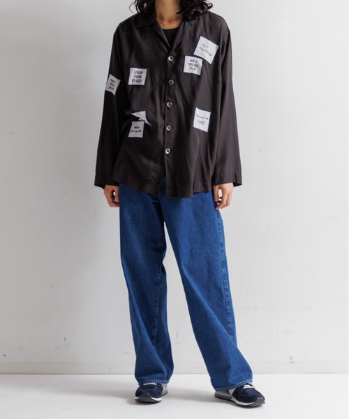 LEIN(リーン)の「アップリケ刺繍シャツ(シャツ/ブラウス・レディース・ブラック/ピンク/オフホワイト・2/1)」の15枚目の写真