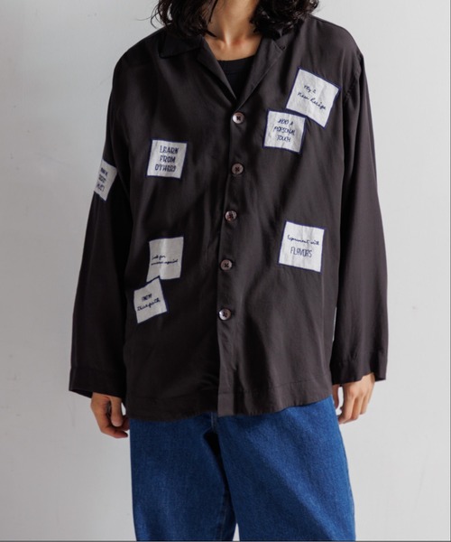 LEIN(リーン)の「アップリケ刺繍シャツ(シャツ/ブラウス・レディース・ブラック/ピンク/オフホワイト・2/1)」の13枚目の写真
