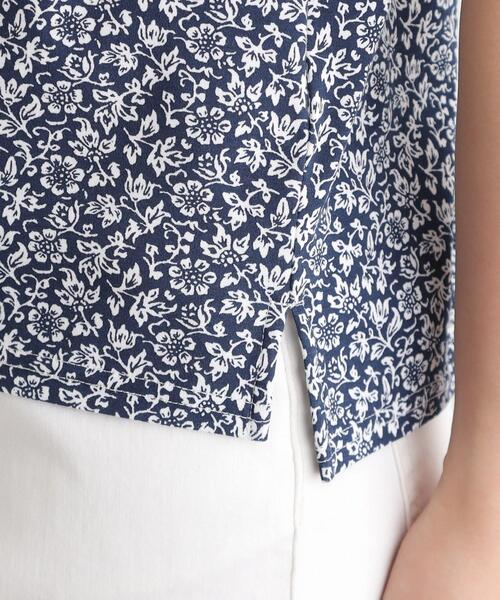 LAURA ASHLEY（ローラアシュレイ）の「【接触冷感／マシンウォッシュ可】スウィート アリッサム柄スムースTシャツ（Tシャツ/カットソー・レディース・ホワイト系1/ライトグリーン系/ネイビー系・40/38）」の22枚目の写真