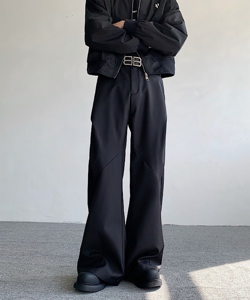 WESTBOY(ウエストボーイ)の「Y2K 切り替え ワイドスラックス WO26W1PT08(スラックス・メンズ・グレー/ブラウン/ブラック・L/M/XL)」の10枚目の写真