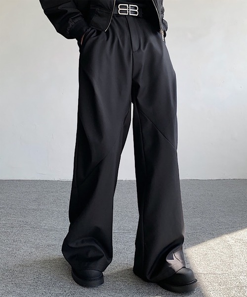 WESTBOY(ウエストボーイ)の「Y2K 切り替え ワイドスラックス WO26W1PT08(スラックス・メンズ・グレー/ブラウン/ブラック・L/M/XL)」の11枚目の写真