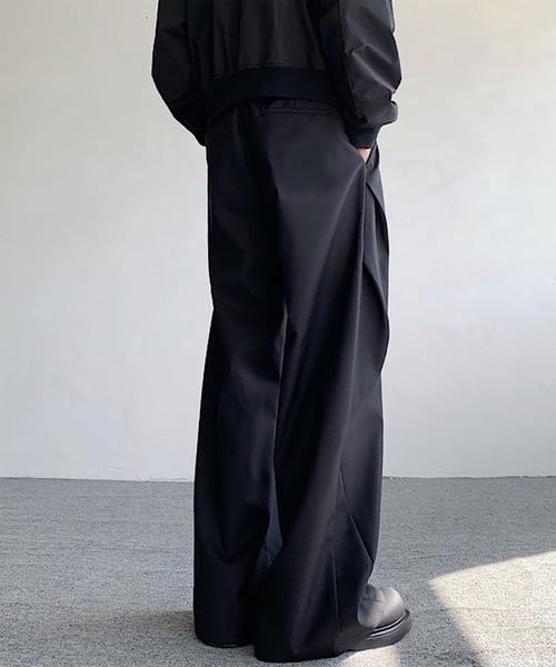 WESTBOY(ウエストボーイ)の「Y2K 切り替え ワイドスラックス WO26W1PT08(スラックス・メンズ・グレー/ブラウン/ブラック・L/M/XL)」の12枚目の写真