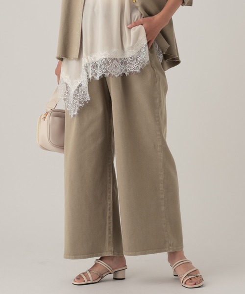 Elura（エルーラ）の「カラーワイドデニム＜低身長サイズあり＞/881227（デニムパンツ・レディース・ブルー/モカ/オフホワイト・FREE(S)/LARGE/MEDIUM）」の9枚目の写真
