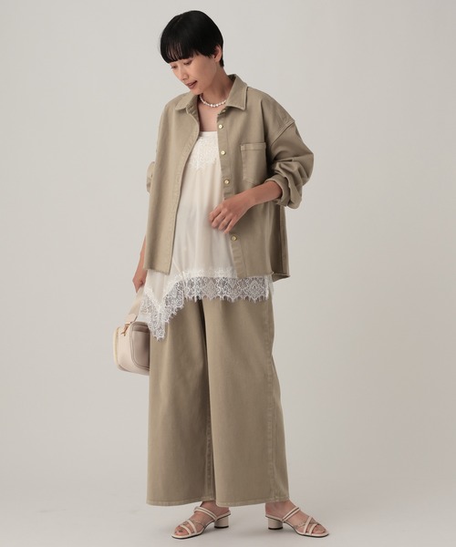 Elura（エルーラ）の「カラーワイドデニム＜低身長サイズあり＞/881227（デニムパンツ・レディース・ブルー/モカ/オフホワイト・FREE(S)/LARGE/MEDIUM）」の8枚目の写真