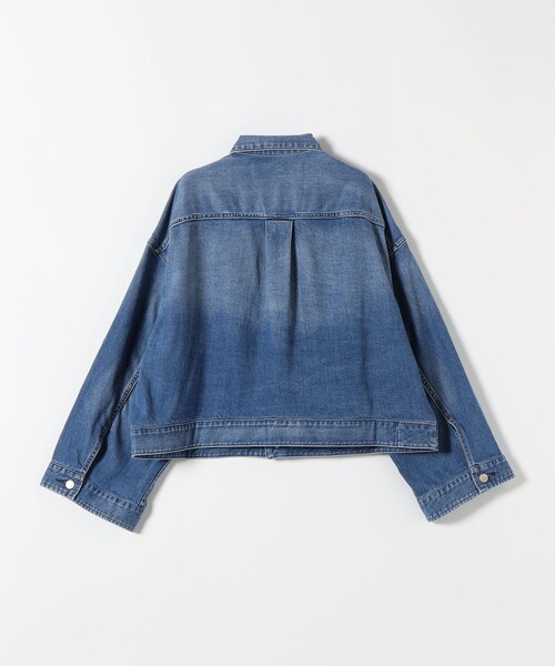 Healthy denim(ヘルシーデニム)の「Healthy DENIM:〈洗濯機可能〉デニム ジャケット(その他アウター・レディース・ブルー/ブラック・ONE SIZE)」の3枚目の写真
