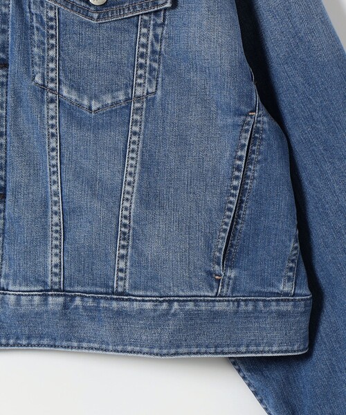 Healthy denim(ヘルシーデニム)の「Healthy DENIM:〈洗濯機可能〉デニム ジャケット(その他アウター・レディース・ブルー/ブラック・ONE SIZE)」の6枚目の写真