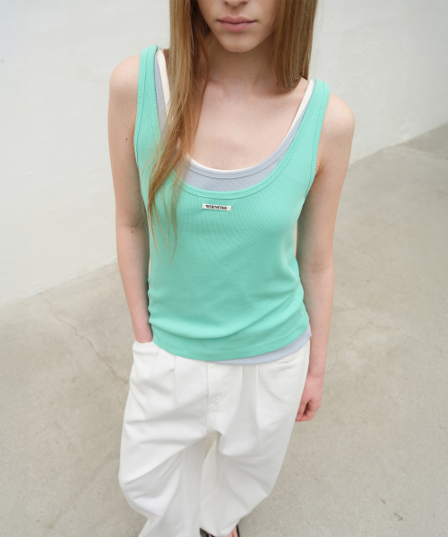 LEVAR（レバー）の「All-day Sleeveless Top - Florida Mint（Tシャツ/カットソー・レディース・その他・SMALL/MEDIUM）」の2枚目の写真