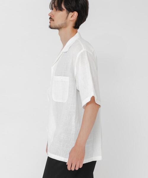 URBAN RESEARCH(アーバンリサーチ)の「SANDWASH LINEN OPEN SHIRTS(シャツ/ブラウス・メンズ・オレンジ/ホワイト/ライトブルー/ネイビー・MEDIUM/LARGE)」の8枚目の写真