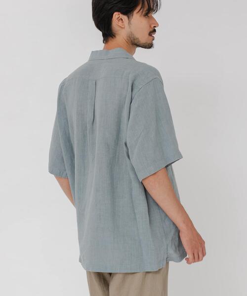 URBAN RESEARCH(アーバンリサーチ)の「SANDWASH LINEN OPEN SHIRTS(シャツ/ブラウス・メンズ・オレンジ/ホワイト/ライトブルー/ネイビー・MEDIUM/LARGE)」の12枚目の写真
