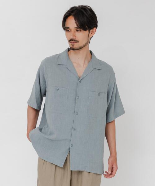 URBAN RESEARCH(アーバンリサーチ)の「SANDWASH LINEN OPEN SHIRTS(シャツ/ブラウス・メンズ・オレンジ/ホワイト/ライトブルー/ネイビー・MEDIUM/LARGE)」の13枚目の写真