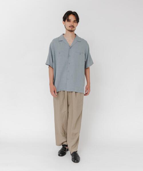 URBAN RESEARCH(アーバンリサーチ)の「SANDWASH LINEN OPEN SHIRTS(シャツ/ブラウス・メンズ・オレンジ/ホワイト/ライトブルー/ネイビー・MEDIUM/LARGE)」の14枚目の写真