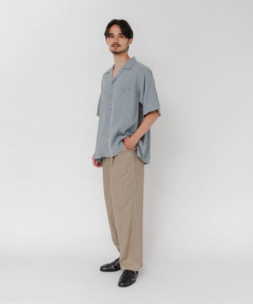 URBAN RESEARCH(アーバンリサーチ)の「SANDWASH LINEN OPEN SHIRTS(シャツ/ブラウス・メンズ・オレンジ/ホワイト/ライトブルー/ネイビー・MEDIUM/LARGE)」の15枚目の写真