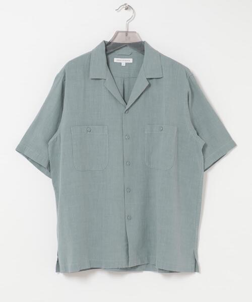URBAN RESEARCH(アーバンリサーチ)の「SANDWASH LINEN OPEN SHIRTS(シャツ/ブラウス・メンズ・オレンジ/ホワイト/ライトブルー/ネイビー・MEDIUM/LARGE)」の17枚目の写真