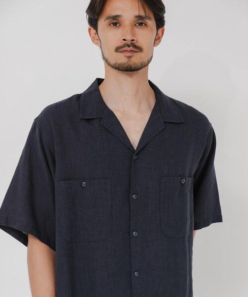 URBAN RESEARCH(アーバンリサーチ)の「SANDWASH LINEN OPEN SHIRTS(シャツ/ブラウス・メンズ・オレンジ/ホワイト/ライトブルー/ネイビー・MEDIUM/LARGE)」の19枚目の写真