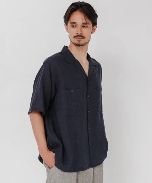 URBAN RESEARCH(アーバンリサーチ)の「SANDWASH LINEN OPEN SHIRTS(シャツ/ブラウス・メンズ・オレンジ/ホワイト/ライトブルー/ネイビー・MEDIUM/LARGE)」の21枚目の写真