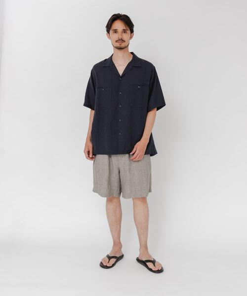 URBAN RESEARCH(アーバンリサーチ)の「SANDWASH LINEN OPEN SHIRTS(シャツ/ブラウス・メンズ・オレンジ/ホワイト/ライトブルー/ネイビー・MEDIUM/LARGE)」の22枚目の写真