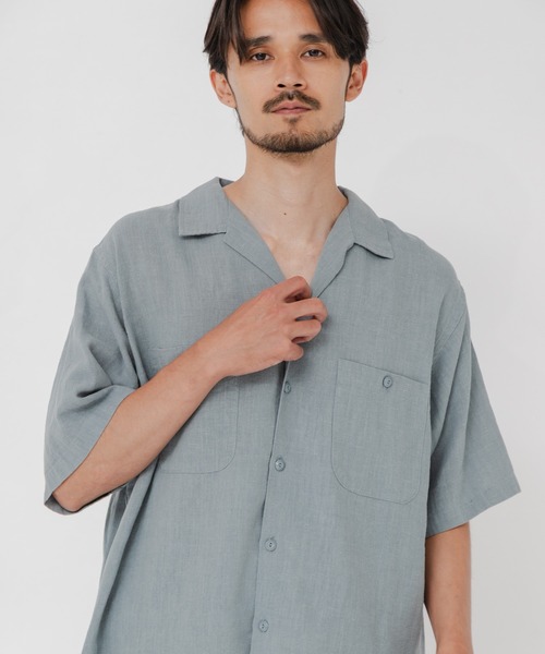 URBAN RESEARCH（アーバンリサーチ）の「SANDWASH LINEN OPEN SHIRTS（シャツ/ブラウス・メンズ・オレンジ/ホワイト/ライトブルー/ネイビー・MEDIUM/LARGE）」の19枚目の写真