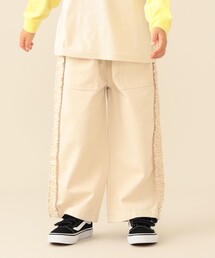 BEAMS mini | 【WEB限定】サイドフリル デニム 2026FW(90~140cm)女の子 フリル 通園 通学(その他パンツ)