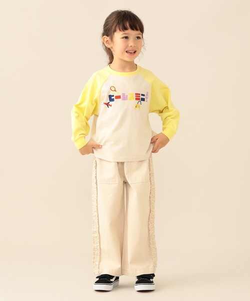 BEAMS mini(ビームスミニ)の「【WEB限定】サイドフリル デニム 2026FW(90~140cm)女の子 フリル 通園 通学(その他パンツ・キッズ・ナチュラル/インディゴブルー・90/120/110/100/140/130)」の3枚目の写真