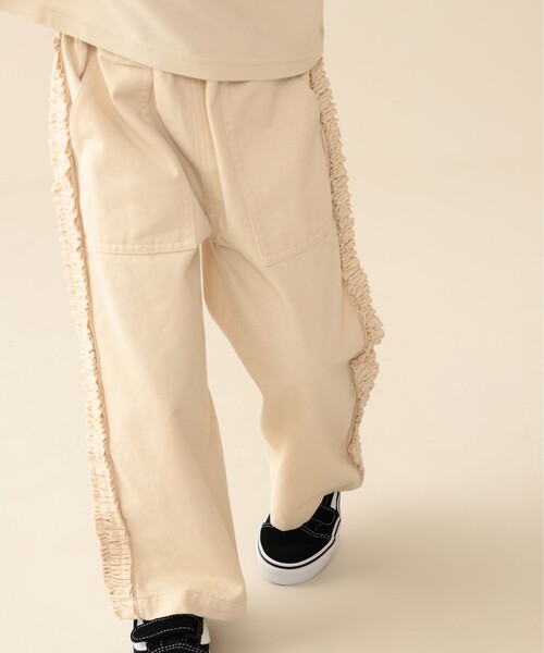 BEAMS mini(ビームスミニ)の「【WEB限定】サイドフリル デニム 2026FW(90~140cm)女の子 フリル 通園 通学(その他パンツ・キッズ・ナチュラル/インディゴブルー・90/120/110/100/140/130)」の4枚目の写真