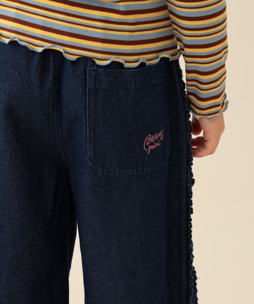 BEAMS mini(ビームスミニ)の「【WEB限定】サイドフリル デニム 2026FW(90~140cm)女の子 フリル 通園 通学(その他パンツ・キッズ・ナチュラル/インディゴブルー・90/120/110/100/140/130)」の8枚目の写真