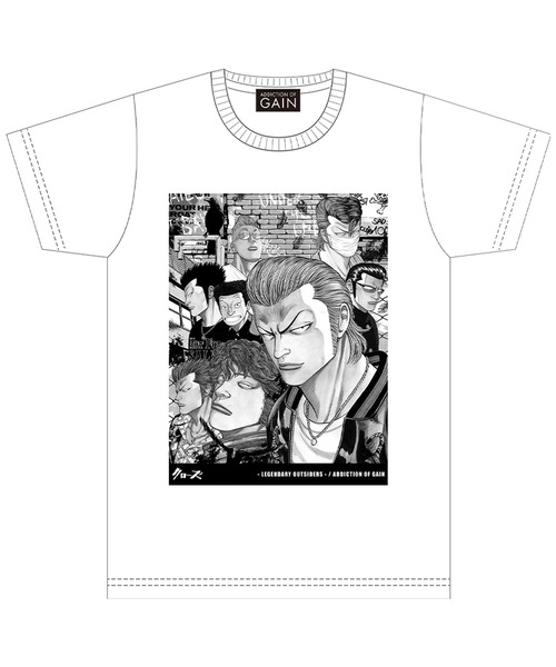 MEDICOM TOY(メディコムトイ)の「『CROWS - Legendary Outsiders - 』 鈴蘭ver. Tシャツ(Tシャツ/カットソー・メンズ・ホワイト・X-LARGE/LARGE/MEDIUM)」の1枚目の写真