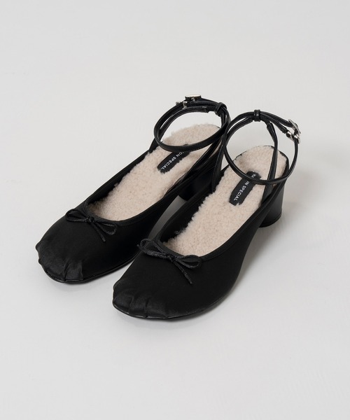MAISON SPECIAL（メゾンスペシャル）の「2WAY Ballet Mules/2WAYバレエミュール（その他シューズ・レディース・パイソン/レッド/ブラック・38/37/36）」の10枚目の写真