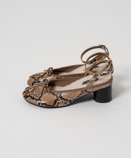 MAISON SPECIAL（メゾンスペシャル）の「2WAY Ballet Mules/2WAYバレエミュール（その他シューズ・レディース・パイソン/レッド/ブラック・38/37/36）」の13枚目の写真