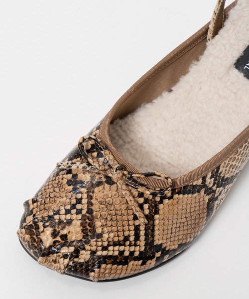 MAISON SPECIAL（メゾンスペシャル）の「2WAY Ballet Mules/2WAYバレエミュール（その他シューズ・レディース・パイソン/レッド/ブラック・38/37/36）」の15枚目の写真