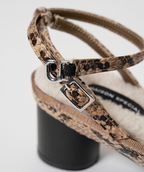 MAISON SPECIAL（メゾンスペシャル）の「2WAY Ballet Mules/2WAYバレエミュール（その他シューズ・レディース・パイソン/レッド/ブラック・38/37/36）」の17枚目の写真