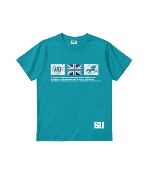 PAGESIISII(ページシシ)の「PGスタープリンティングスタンダードフィット半袖Tシャツアクアブルー(Tシャツ/カットソー・レディース・その他・MEDIUM)」の1枚目の写真