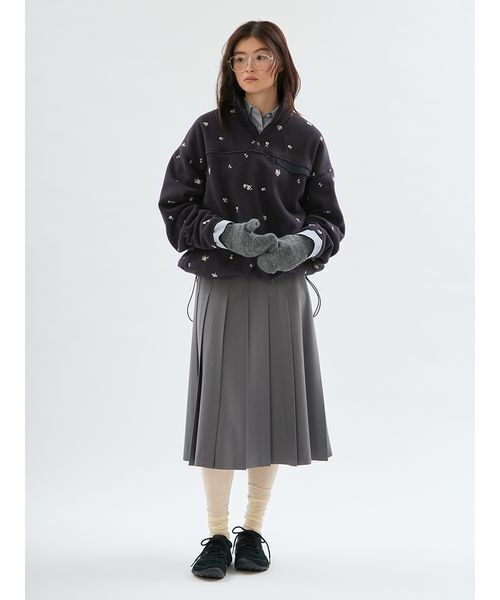 emmi(エミ)の「ベルトセットプリーツスカート(スカート・レディース・グレー/ブラック・1/0)」の18枚目の写真