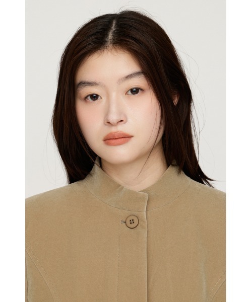 SLY(スライ)の「NAPOLEON SHAPED PANEL JACKET ナポレオンシェイプドパネルジャケット 秋服 冬服(ノーカラージャケット・レディース・マルチ/ブラック/ベージュ・FREE)」の20枚目の写真