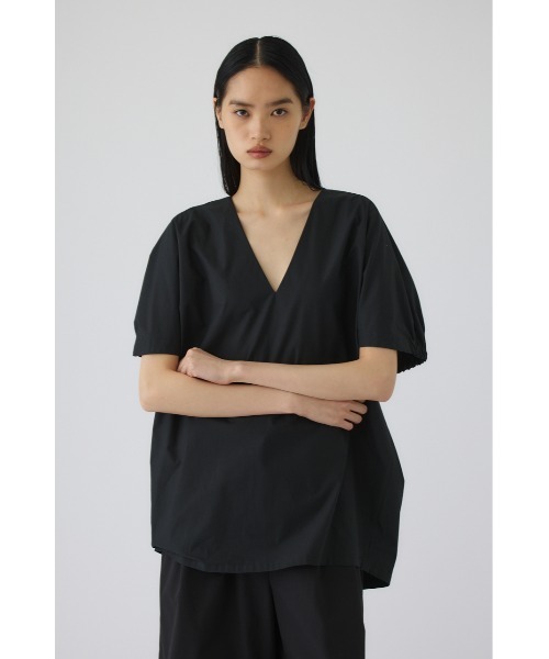 RIM.ARK(リムアーク)の「Gather sleeve v-neck PO(ギャザー スリーブ Vネック プルオーバー)(Tシャツ/カットソー・レディース・ホワイト/ブラック/カーキ・FREE)」の10枚目の写真