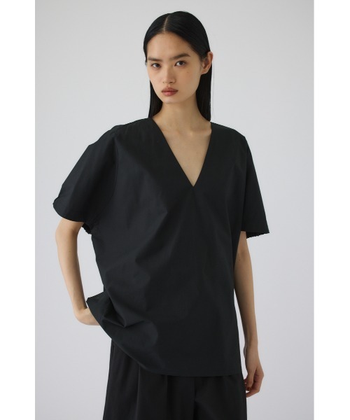 RIM.ARK(リムアーク)の「Gather sleeve v-neck PO(ギャザー スリーブ Vネック プルオーバー)(Tシャツ/カットソー・レディース・ホワイト/ブラック/カーキ・FREE)」の11枚目の写真