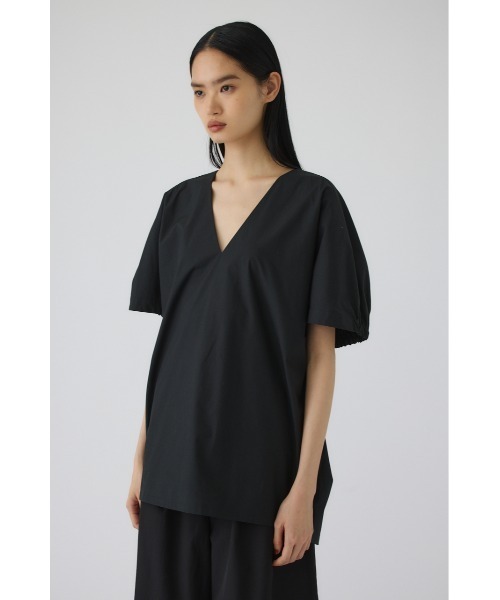 RIM.ARK(リムアーク)の「Gather sleeve v-neck PO(ギャザー スリーブ Vネック プルオーバー)(Tシャツ/カットソー・レディース・ホワイト/ブラック/カーキ・FREE)」の12枚目の写真