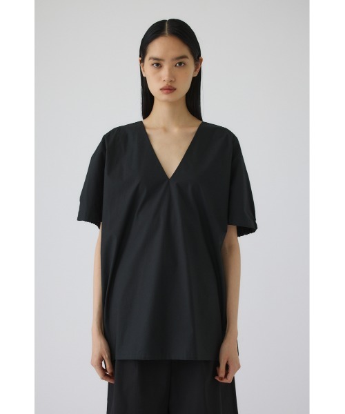 RIM.ARK(リムアーク)の「Gather sleeve v-neck PO(ギャザー スリーブ Vネック プルオーバー)(Tシャツ/カットソー・レディース・ホワイト/ブラック/カーキ・FREE)」の13枚目の写真