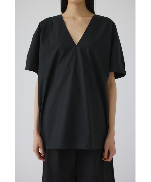RIM.ARK(リムアーク)の「Gather sleeve v-neck PO(ギャザー スリーブ Vネック プルオーバー)(Tシャツ/カットソー・レディース・ホワイト/ブラック/カーキ・FREE)」の16枚目の写真