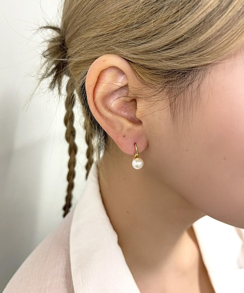 VATSURICA(バツリカ)の「〈VATSURICA〉silver925 / 淡水パール フック ピアス(ピアス(両耳用)・レディース・ゴールド/シルバー・FREE)」の7枚目の写真