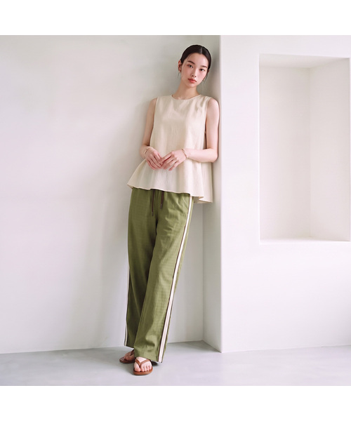 METAPHER(メタファ)の「MET シアサーカーセット(その他パンツ・レディース・ブラック/オリーブ・FREE)」の2枚目の写真