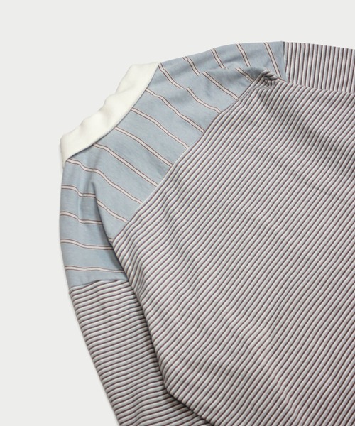 amok(アモク)の「DOCKING BORDER POLO SHIRT(ポロシャツ・メンズ・ブラウン/ブルー・S/M/L)」の8枚目の写真